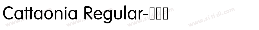 Cattaonia Regular字体转换